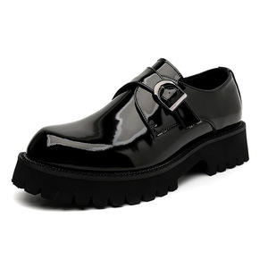 British Casual Leather Shoes - Men's Formal Business Thick-soled Height-increasing Ankle <b>Boot</b> - 2025 New Style Men's Shoes - Product Image 5