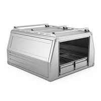 Kit combiné de tiroirs pour auvent de camion en alliage d'aluminium, noir, boîte de chargement pleine hauteur pour pick-up 4x4, camping en tout-terrain