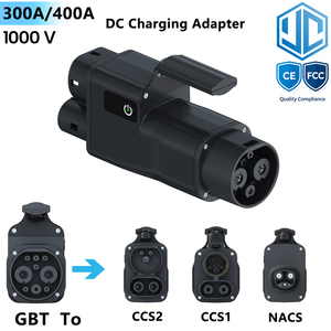 Conector de Carga Rápida CC de Alta <span class=keywords><strong>Potencia</strong></span> 300A 400A para Vehículos Eléctricos, Adaptador GBT a CCS2, GBT a CCS1, GBT a NACS, Certificado CE, Compatible con Logotipo Personalizado - Product Image 1