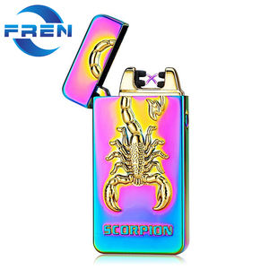 無料サンプル!!! FR-603ドラゴン電気充電式USBデュアルアークフレームレス防風プラズマライター喫煙シガレットライター - Product Image 3