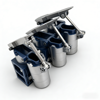Charnière d'arme à feu pliable à dégagement rapide CNC (options 30/40/50 mm) pour drones agricoles et de lutte contre les incendies |   Pliage robuste en alliage d'aluminium
