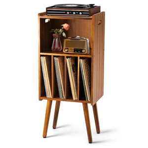 Soporte para <span class=keywords><strong>tocadiscos</strong></span> de color marrón, soporte para <span class=keywords><strong>tocadiscos</strong></span> de hasta 160 álbumes, soporte para <span class=keywords><strong>tocadiscos</strong></span> enorme, almacenamiento de discos de vinilo - Product Image 1
