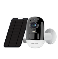 Caméra de sécurité solaire 4G WiFi 3MP, détection humaine PIR, batterie 5200mAh, vision nocturne, audio bidirectionnel