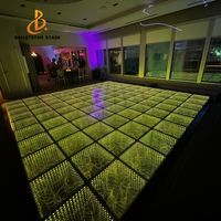 Plancher de danse Balletstar avec éclairage LED 3D effet miroir et ciel étoilé pour DJ, discothèques et soirées dansantes
