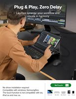 Écran tactile 15,6 pouces 125% SRGB 1080P IPS 10 points, compatible VESA, mini, pour USB C, ultra-fin, deuxième écran de voyage, 60Hz