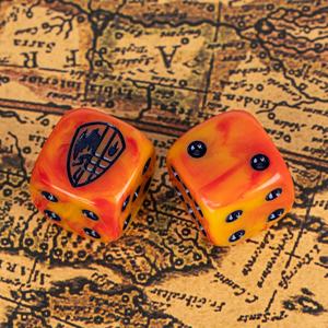 FACCUB Promocional Personalizado Padrão 6 Lados 16mm Resina Plástico Jogo De Bordo D6 Dice Casino Festa Temática Em Branco Preto Brinquedos Presentes - Product Image 2