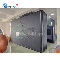 Cabine de publicité de tente de salon commercial de boîtier de simulateur de golf gonflable avec logo personnalisé
