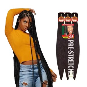 Extension <span class=keywords><strong>Africane</strong></span> per <span class=keywords><strong>Capelli</strong></span> Expression per Trecce Ombre Facili da Intrecciare Pre-Stirate in Fibra Sintetica - Product Image 1