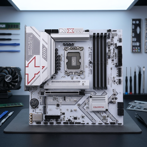 Nueva Placa Base BATTLE-AX B860M-WHITE WIFI Core Ultra LGA 1851 DDR5 de Doble Canal SATA M.2 M-ATX para Juegos - Product Image 2