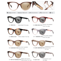 Lunettes photochromiques durables pour femmes MS 81737, monture ronde avec branches robustes et minimalistes, fabrication soignée