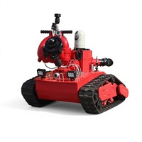 Robot de lutte contre l'incendie RC, extincteur, canon à eau 40L/S, portée 65M, équipement de sauvetage incendie RXR-M40D-880T