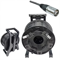 Cable Ethernet Industrial Cat6A SFTP en Carrete, 10Gbps, Resistente, Grado Profesional, IP67, Conectores RJ45 Impermeables, Núcleo de Cobre
