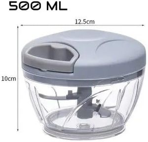 เครื่องเตรียมอาหารแบบพกพา ใช้ซ้ำได้ ใบมีดสแตนเลส ขนาดกะทัดรัด 500 มล. 900 มล. ไม่ใช้ไฟฟ้า ใช้สายดึง สำหรับผู้ซื้อส่งทั่วโลก - Product Image 4