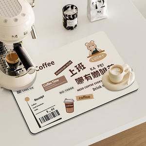 Tapete Absorbente para Cafetería, de Secado Rápido, Aislante del Calor, Antideslizante, para Encimera de Cocina, Estilo Moderno - Product Image 3