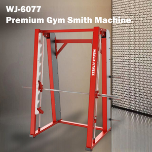 Máquina <span class=keywords><strong>Smith</strong></span> comercial para construcción de acero resistente para gimnasio con bloqueo de seguridad y barra ajustable - Product Image 4