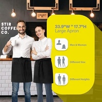 Tabliers de taille personnalisés de haute qualité avec logo et couleur, en toile, pour restaurant, cuisine domestique, barbier, bistro, serveur