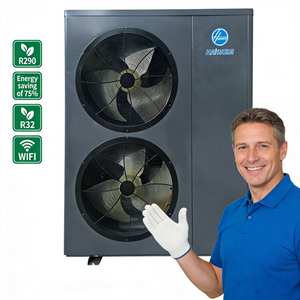 Inverter DC 10KW 12KW 16KW 20KW -25 R32 A+++ WIFI Solaire Extérieur Hôtel Chauffage Refroidissement Monobloc Air-Eau - Product Image 1