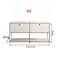 Pour la combinaison de modules anciens moyens Armoire à manger en acier inoxydable pour meubles de maison pour célébrité Internet INS Simple