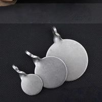 Cible de tir en acier au manganèse de 3/4 cm pour entraînement au tir à la flèche, support de cible Bullseye pour lance-pierre, accessoires de chasse