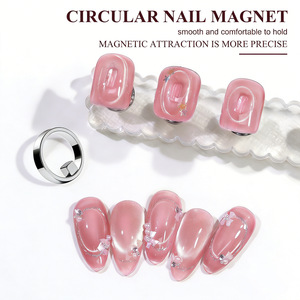 Outil magnétique puissant en forme d'anneau pour ongles, bâtonnet magnétique rapide pour effet œil de chat sur vernis gel, idéal pour la manucure et le nail art des débutants - Product Image 2