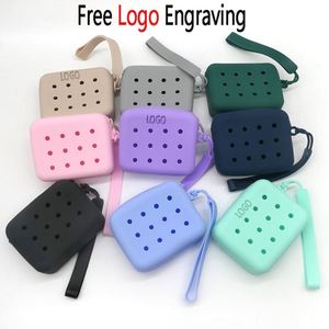 Cross-border New Design Silicone Hole Bag Creative Kids Cartoon Silicone Coin <b>Purse</b> DIY Detachable <b>Cute</b> Waterproof Bag - Product Image 2