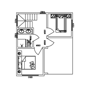 Maison moderne préfabriquée à deux étages et trois chambres - Product Image 5