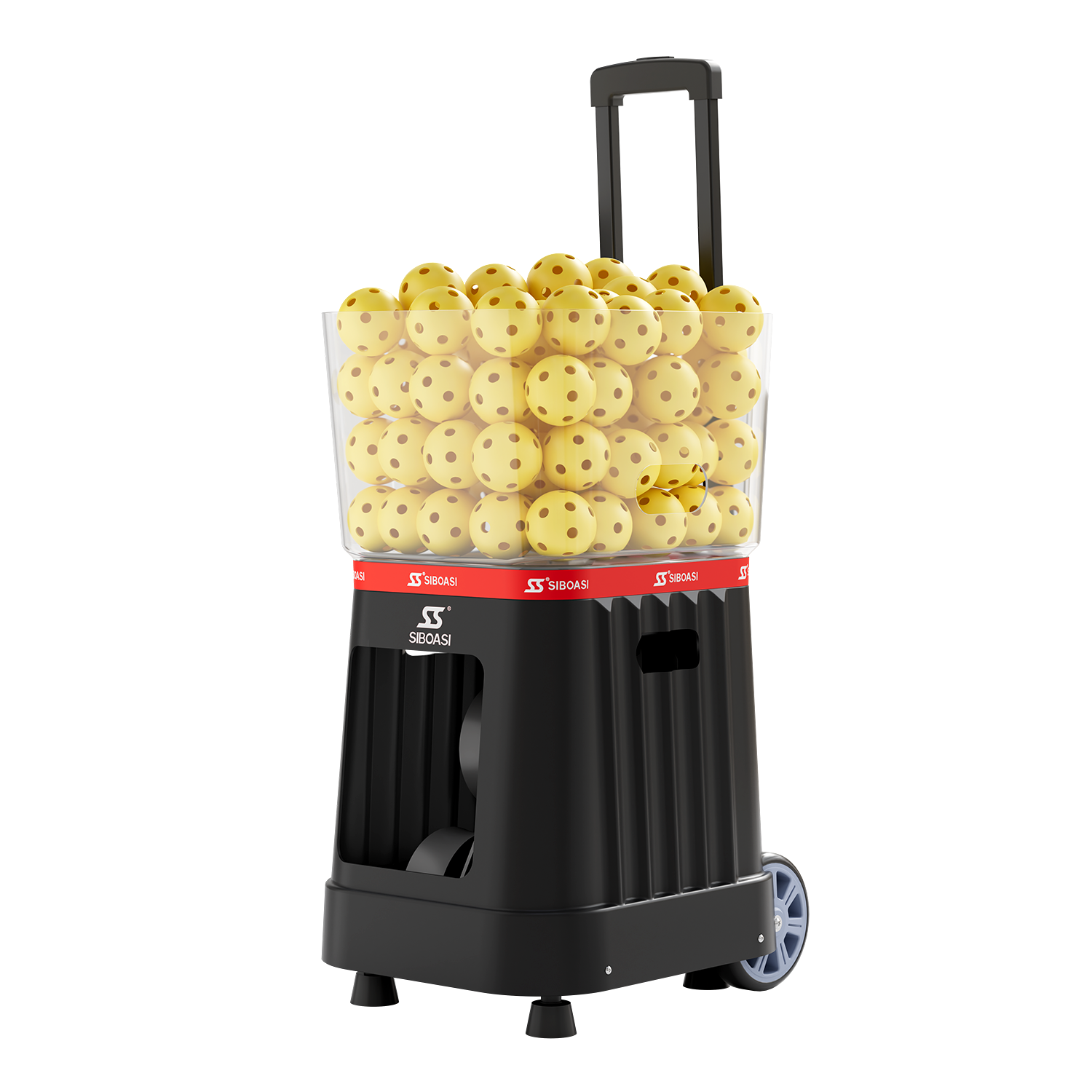 APP & Remote Control Portable Durable Pickleball Ball Launcher Machine with Foldable Design and Battery for Training