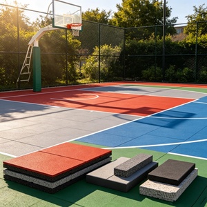 Inolp Shock Absorbing High Elastic Wear Resistant Durable All Weather Pickleball <b>Plastic</b> Padel Courts Australia Set Basketball - Product Image 5