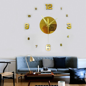 <span class=keywords><strong>Reloj</strong></span> <span class=keywords><strong>de</strong></span> Pared Adhesivo DIY Acrílico con <span class=keywords><strong>Alarma</strong></span> Digital 3D Estéreo Silencioso, Creativo y Elegante para Decoración del Hogar - Product Image 2