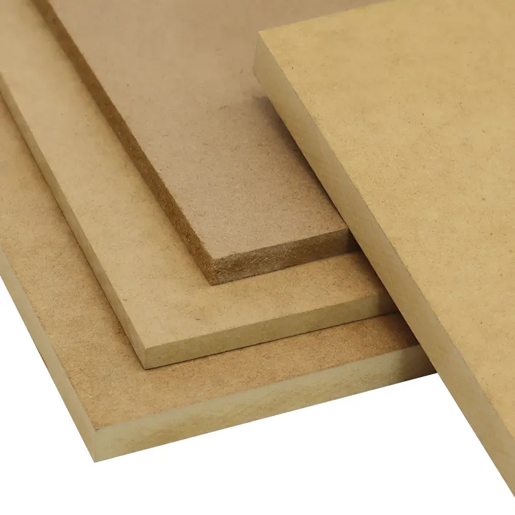 MDF Board Manufacturer 3mm Wood Natural Veneer MDF Panel Sheet Plain Raw MDF Board