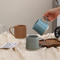 Mug à café en céramique de style nordique esthétique, design créatif et frais, tasse de petit-déjeuner, mugs pour couple, vente en gros pour la maison et les cafés