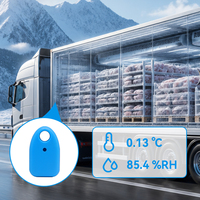 Registrador de Datos de Temperatura y Humedad para Camiones de Comida, Termómetro BLE con Alerta