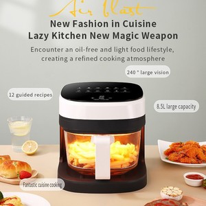 Fonction d'accueil 8.5L <span class=keywords><strong>Friteuse</strong></span> à air Crown <span class=keywords><strong>Friteuse</strong></span> visuelle <span class=keywords><strong>facile</strong></span> à <span class=keywords><strong>nettoyer</strong></span> Intelligent sans huile 2024 vente nouvelle électrique - Product Image 2