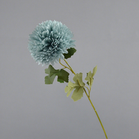 Tige de chrysanthème artificiel en soie brillante pour la décoration artistique des fêtes saisonnières printanières à la maison