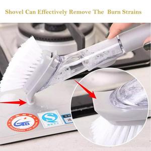 Cepillo dispensador de jabón con mango largo de plástico, Juego de cepillos de limpieza - Product Image 4