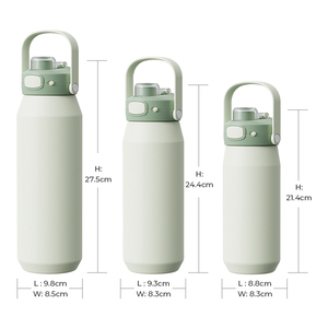 Gourde isotherme en acier inoxydable réutilisable sans BPA, personnalisable, pour boissons chaudes et froides, avec poignée - Product Image 3
