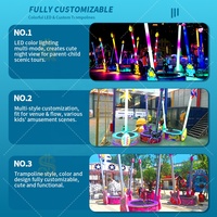 Vente en gros SHENLON Manèges de parc d'attractions, Jeu mobile pour enfants, Trampoline électrique de saut à l'élastique, Capacité 1/4/6 personnes