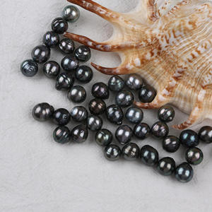 Perles de culture <span class=keywords><strong>Akoya</strong></span> noires naturelles Perles de Tahiti légèrement rondes DIY 9-11mm Perles en vrac pour bijoux vendu par <span class=keywords><strong>PC</strong></span> - Product Image 4