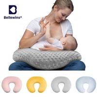 Coussin d'allaitement portable en polaire douce pour maman et bébé, vente flash Bellewins