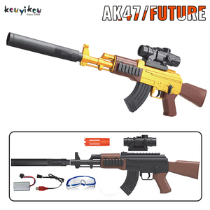 HOT adultos elétrico contínuo shell ejeção brinquedo arma ao ar livre tiro batalha jogo meninos M416 <span class=keywords><strong>AK</strong></span> água macio bala arma - Product Image 2