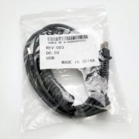Cable de resorte retráctil para Datalogic GD4130 QM2130 GPS4490 QD2131 QD2330 GD4430 QW2100 QW2120 5V Longitud del cable USB 3M 5M