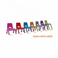 Chaises modernes pour enfants, en plastique durable, légères et portables, pour l'école et la maternelle, avec choix de couleurs