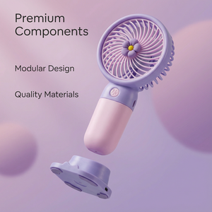 Mini Ventilador Portátil de Verano, Diseño de Dibujos Animados, Lindo, para Estudiantes, de Escritorio, Carga USB, con Forma de Flor, Múltiples Estilos y Colores, Nuevo Mini Ventilador USB - Product Image 4