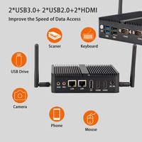 Personalizado barato mini pc ordenador micro PC Intel N100 J4125 J6412 Win 10 11 Nuc Nano sin ventilador Industrial mini pc