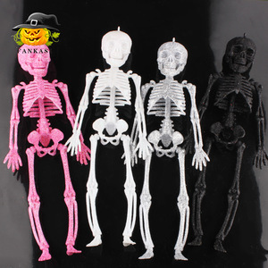 Decoraciones de Halloween con Calaveras Brillantes Fankasi, Accesorios de Plástico para Interiores en Rosa, Gris, Blanco y Negro - Product Image 2