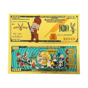 Billete <span class=keywords><strong>de</strong></span> Banco <span class=keywords><strong>de</strong></span> Oro con Diseño <span class=keywords><strong>de</strong></span> Anime Americano Personalizado al por Mayor, Billete <span class=keywords><strong>de</strong></span> Dibujos Animados <span class=keywords><strong>de</strong></span> Bugs Bunny <span class=keywords><strong>de</strong></span> $<span class=keywords><strong>100</strong></span>, Apto para Colección Conmemorativa - Product Image 6