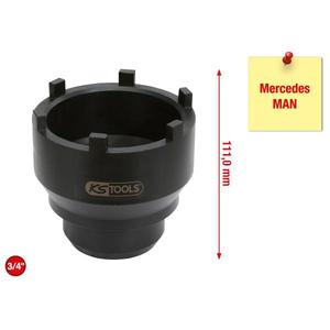 KS TOOLS-450,0168 Llave de tuerca ranurada de 3/4 ''con 6 pines para Mercedes y MAN, 95-115mm - EAN 4042146239001 VEHÍCULOS PESADOS - Product Image 2