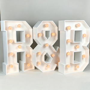 <b>LED</b> Marquee Number 8 Warm White Indoor Decorative Lighting 30 <b>Lights</b> AC Powered Plastic Display - Product Image 1
