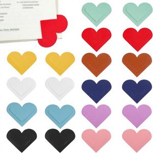 PU Leather Cute Heart <b>Bookmarks</b> Book Page Marker for Women-Teacher Appreciation & Best Friend <b>Gifts</b> Back to School - Product Image 1