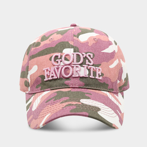 Gorra de Béisbol Tradicional de 6 Paneles, Deportiva, de Poliéster, con Camuflaje Selvático, Bordado Desgastado, Hebilla Metálica - Product Image 4